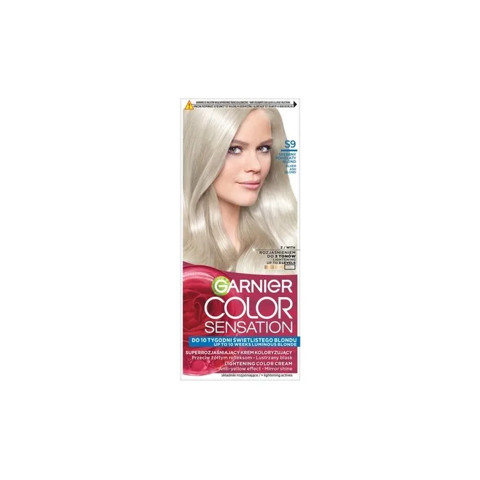 Garnier Color Sensation Super Lightening Coloring Cream S9 Silver Ash Blonde