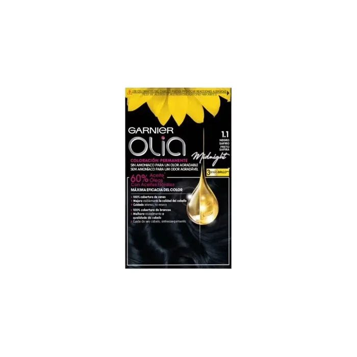 Garnier Olia Permanent Coloring 110 Black Sapphire Hair Color