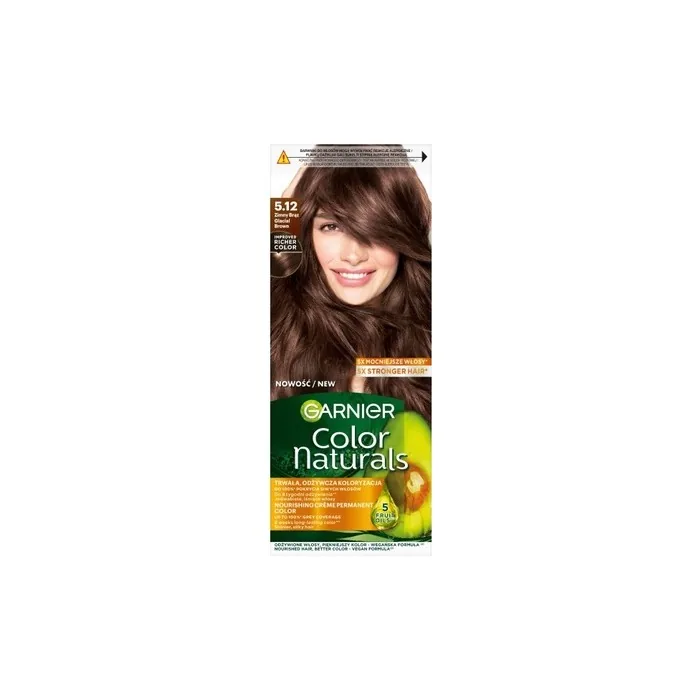 Garnier Color Naturals Hair Dye Cream 5.12 Dark Brown