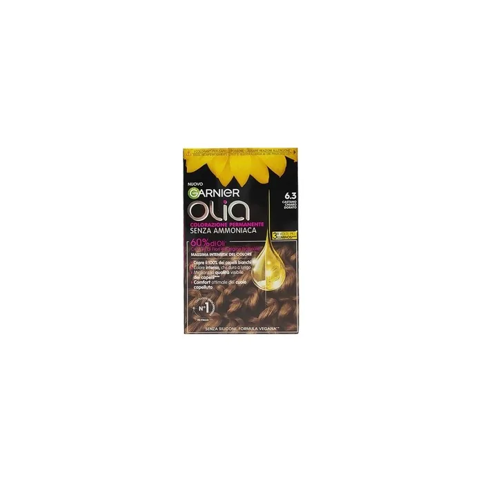 Garnier Olia 6.3 Golden Light Brown Permanent Hair Dye - 1 Piece