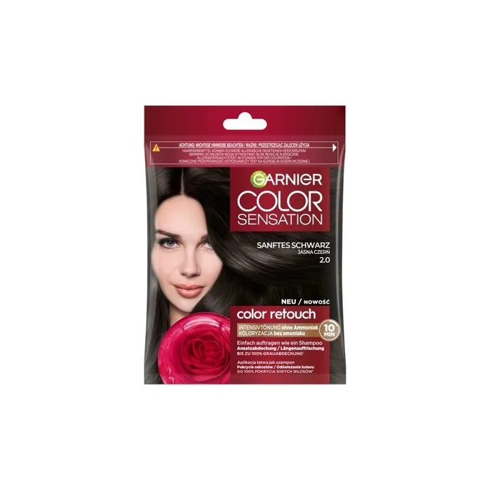 Garnier Color Retouch Hair Color Shampoo 2.0 Light Black