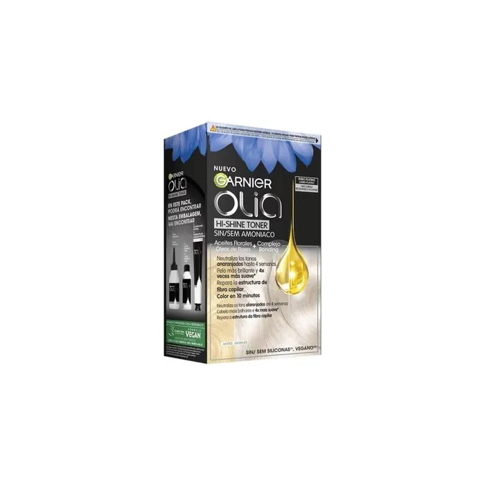 Garnier Olia Hishine Toner Platinum Blonde Semipermanent Color Neutralizer 1001 3 Pieces