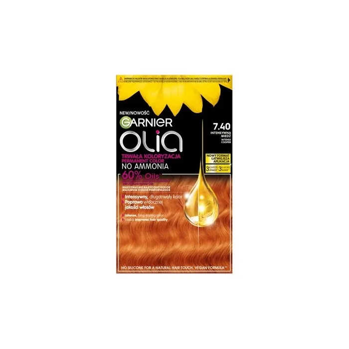 Garnier Olia Hair Color 740 Intense Copper