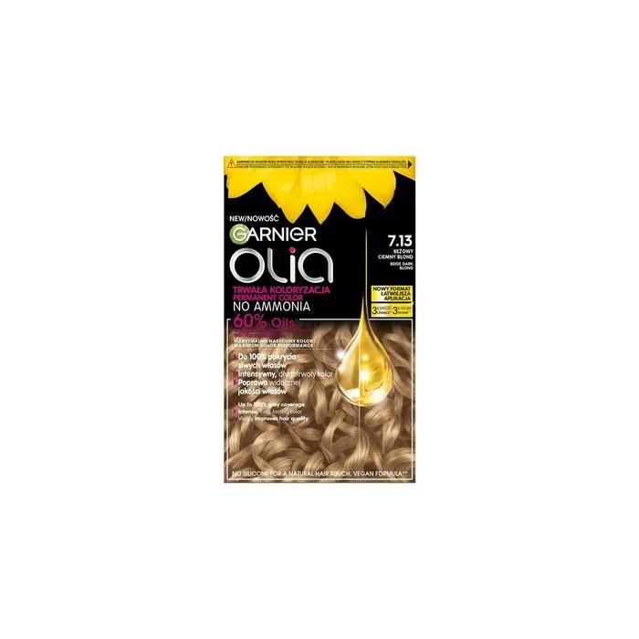 Garnier Olia Paint Color 7.13 Beige Dark Blond Hair Dye