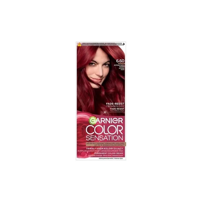 Garnier Color Sensation Cream Hair Dye 6.60 Intense Ruby