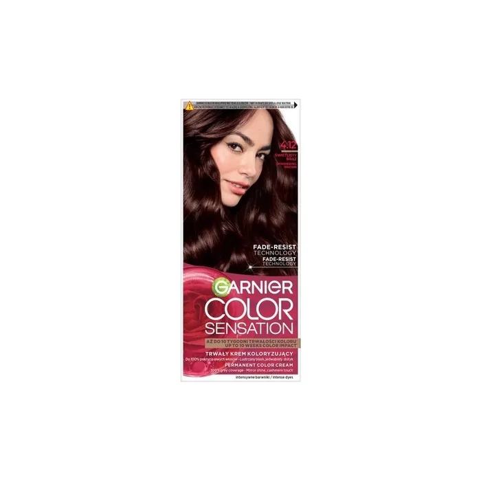 Garnier Color Sensation Cream Hair Dye 4.12 Light Brown