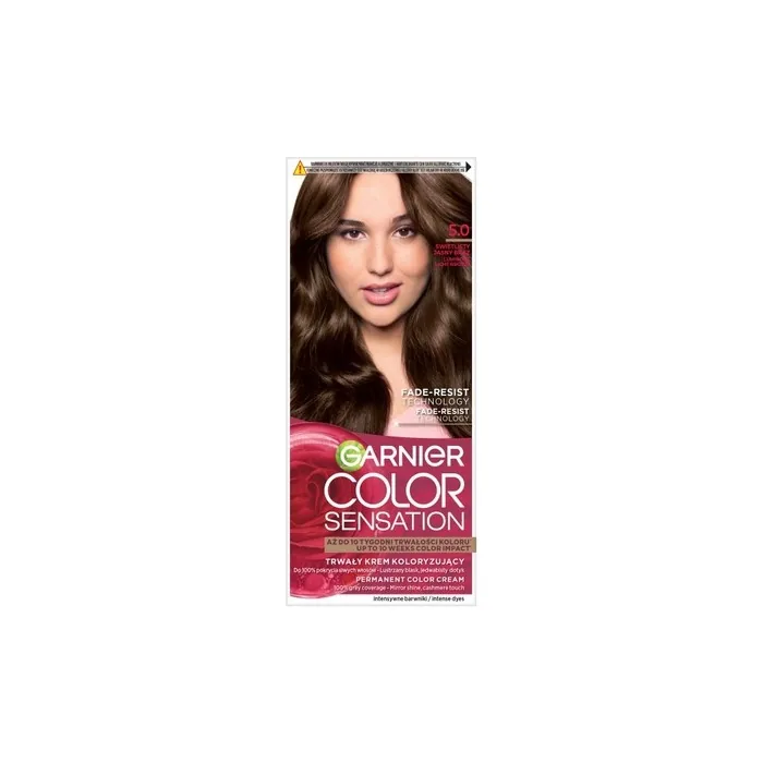 Garnier Color Sensation Cream Hair Dye 5.0 Light Ash Brown