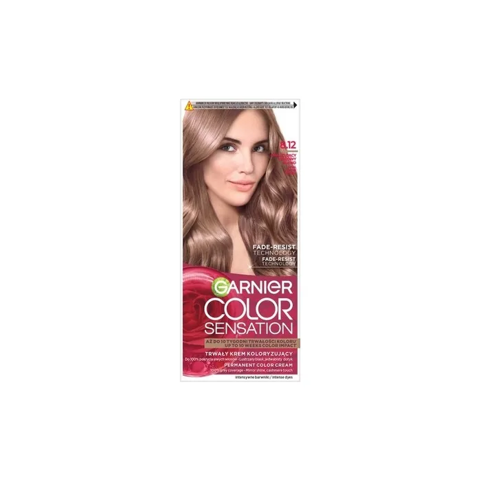 Garnier Color Sensation Cream Hair Dye 8.12 Opalescent Pink Blonde