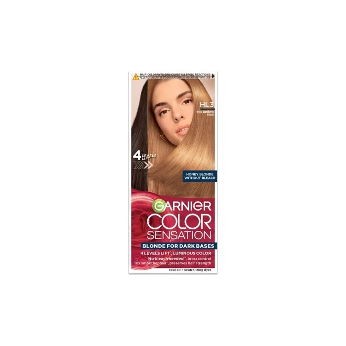 Garnier Color Sensation Hair Color Cream Hl3 Honey Blonde 112ml