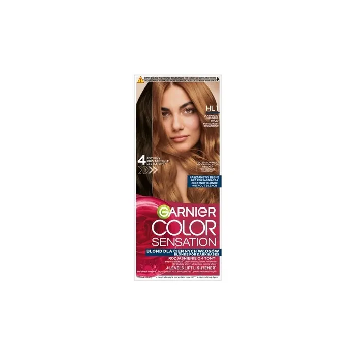 Garnier Color Sensation Hair Color Cream Hl1 Chestnut Blonde 112ml