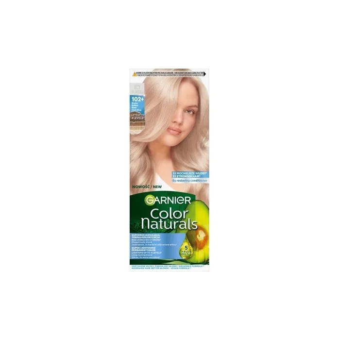 Garnier Color Naturals Cream Hair Dye 102 Frosty Silver Blonde