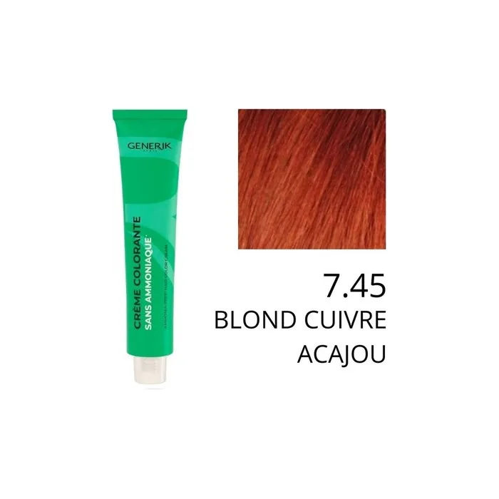 Generik Ammoniafree Hair Color 745 Copper Mahogany Blonde