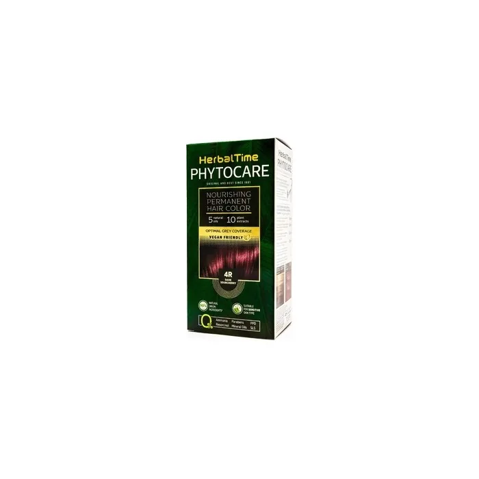 Energy Of Vitamins Herbal Time Phytocare Natural Hair Dye 4r Dark Sour Cherry