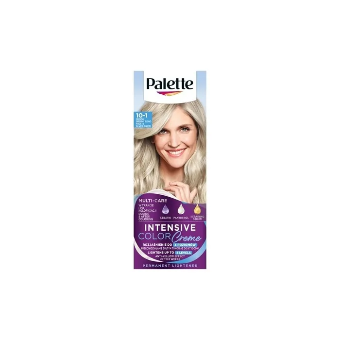 Palette Intensive Color Cream Hair Colorant C10 Frosty Silver Blonde - Permanent Dye