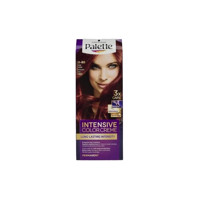 Palette Intensive Color Cream Permanent Hair Dye Bright Red
