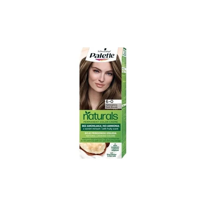 Palette Permanent Naturals Color Cream Hair Dye With Honey And Argan Oil 500 60 Dark Blonde
