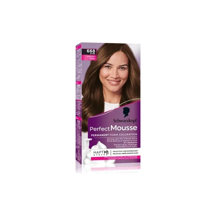 Schwarzkopf Perfect Mousse Permanent Hair Color 668 Hazelnut