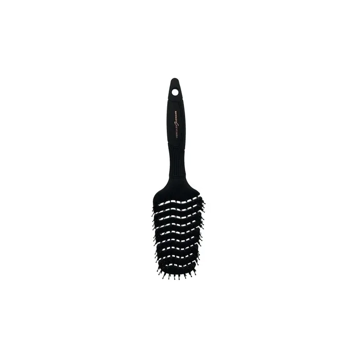 HERCULES SÄGEMANN 9148 Flexy Shape Hairbrush Flexible Gentle Natural Bristle Brush with Nylon Pins Detangling Brush for Long Hair Vent Narrow