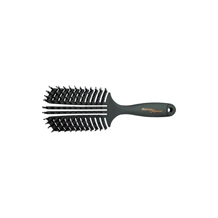 HERCULES SÄGEMANN 9145 Flexy Shape Hair Brush Flexible Gentle Natural Boar Bristle Nylon Pin Detangling Brush for Long Hair
