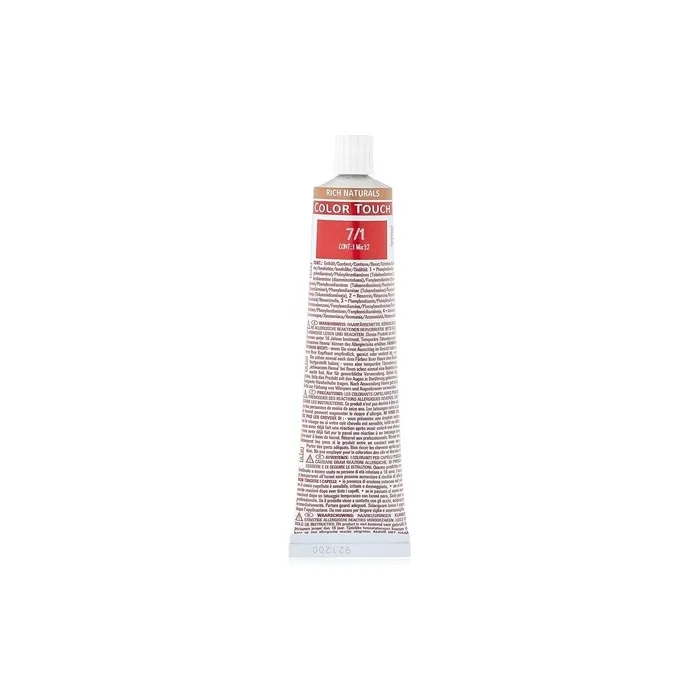 Wella Colour Touch Demi-Permanent Hair Colour 7/1 Medium Blonde Ash 60ml