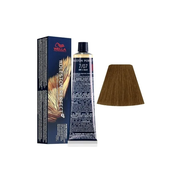 WELLA KP Pure Naturals Permanent Coloring 60ml 7/07