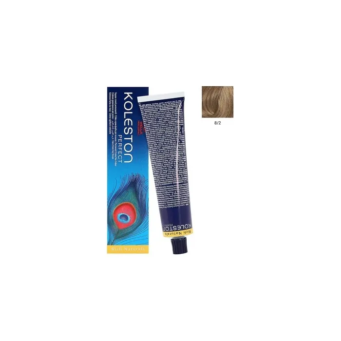 Wella Koleston Perfect Hair Colour 8/2 Light Cool Ash Blonde 60ml