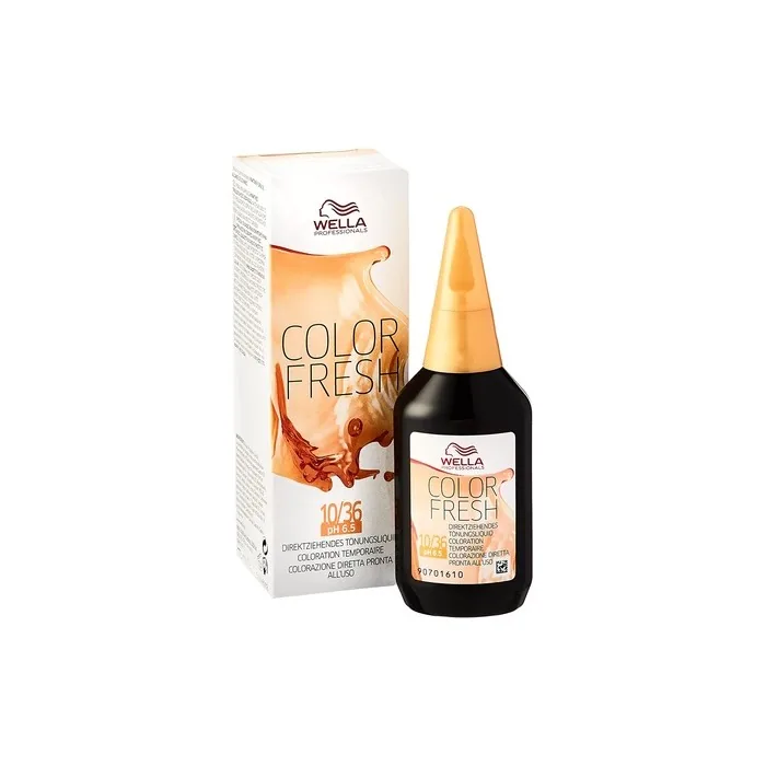 Wella Color Fresh Shine Tint 10/36 Light Blonde Gold Purple 75ml