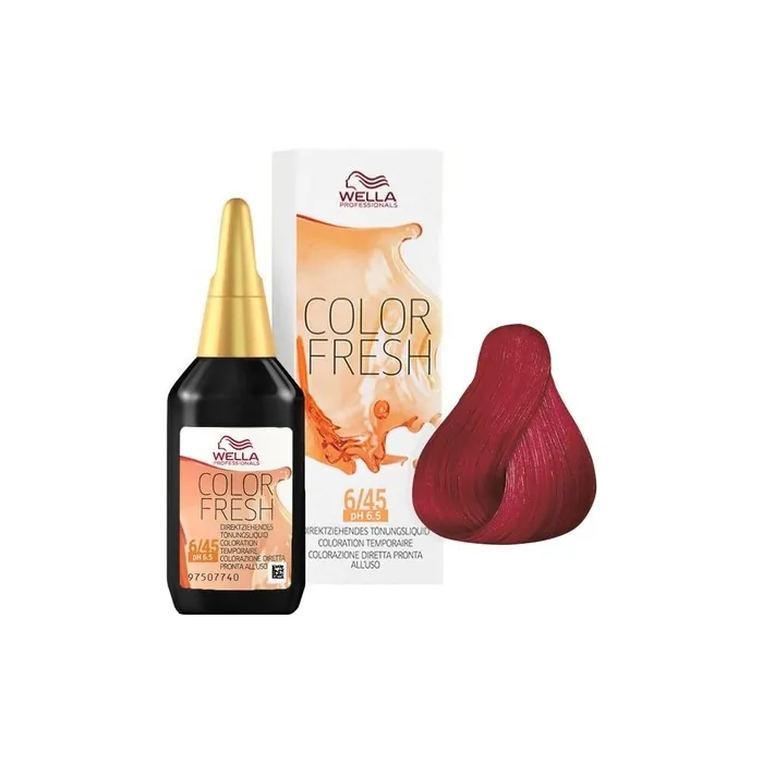 Wella Color Fresh 6/45 Dark Red Mahogany Blonde 75ml