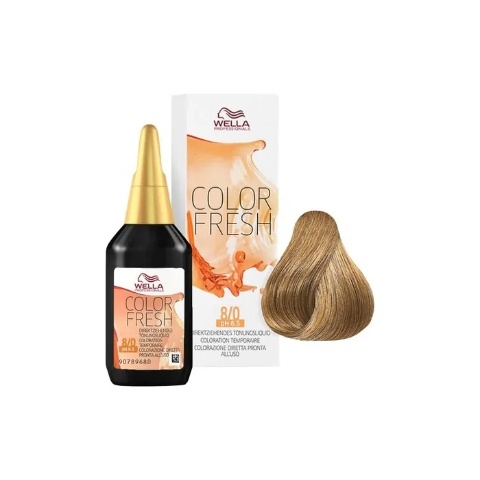 8/0 Light Blonde Wella Color Fresh 75ml