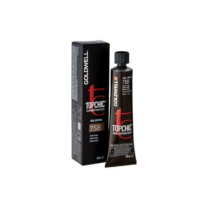 Goldwell Topchic TB Permanent Hair Colour 7Sb Silver Beige 60ml