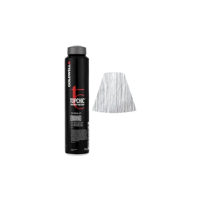 Goldwell Topchic 12BS Ultra Blonde Beige Silver Permanent Hair Color 250g