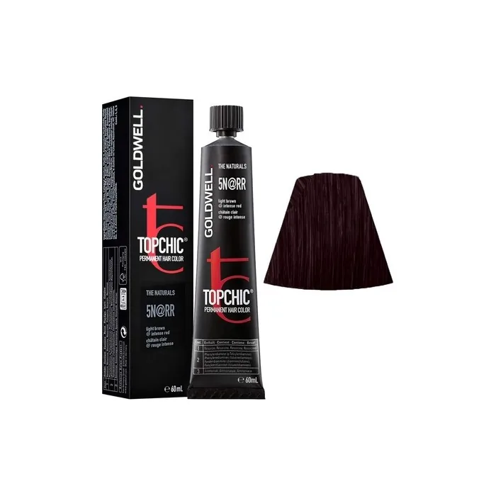 Goldwell Topchic Elumenated Hair Colour 5N RR 60ml 4021609019121 Light Brown Intense Red