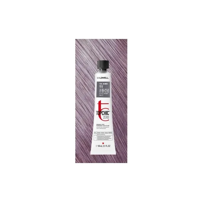 Goldwell 9v Topchic Zero Very Light Violet Blonde 60ml Ammoniafree Permanent Hair Color