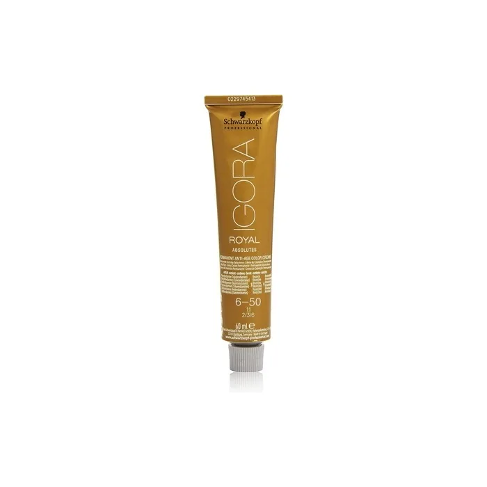 Schwarzkopf Igora Royal Permanent Anti-Age Color Creme 60ml 6-50 Dark Blonde Gold Natural