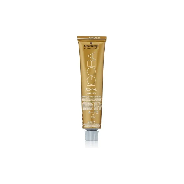 Schwarzkopf IR Absolutes 4-70 Medium Brown Copper Natural Hair Color 60ml