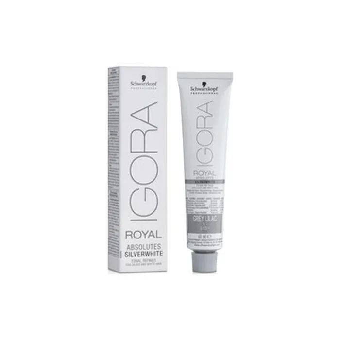 Schwarzkopf Professional Igora Royal Silverwhite Permanent White Refining Color Creme Demipermanent Color For Light Toning Of White Hair Graylilac