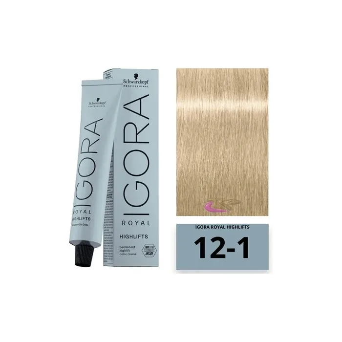Schwarzkopf Igora Royal Highlifts Ash 121 Hair Color 60ml