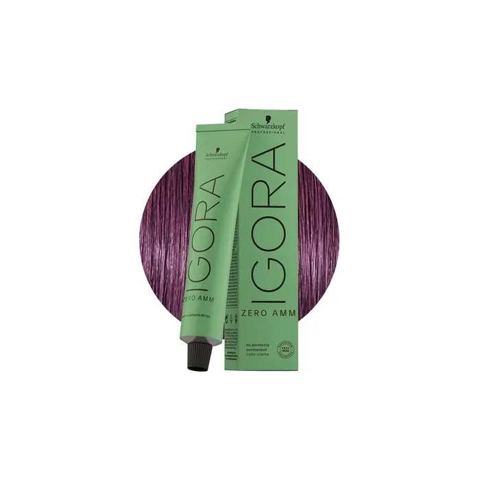 Schwarzkopf Igora Zero Ammonia 6-99 Extra Dark Violet Blonde Permanent Hair Color 60ml