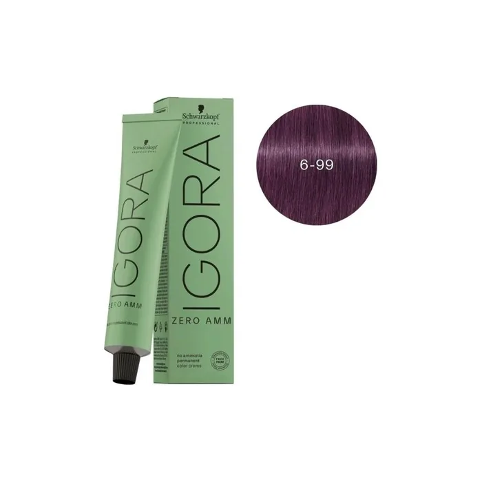 Schwarzkopf Igora Zero Amm 699 Hair Color Dark Violet Intense 60 Ml