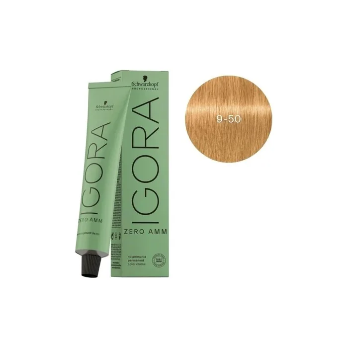 Schwarzkopf Igora Zero Amm 950 Hair Color Very Light Golden Blonde Natural 60 Ml