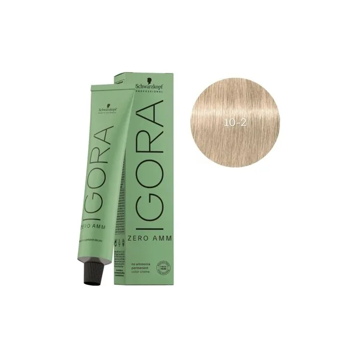 Schwarzkopf Igora Zero Ammonia 102 Platinum Smoke 60 Milliliters Hair Color