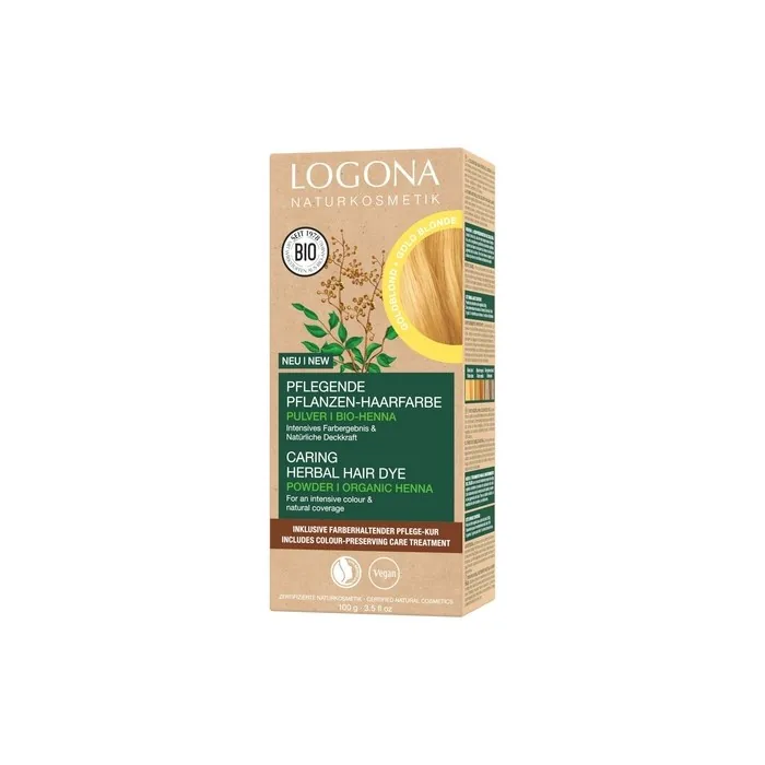 LOGONA Naturkosmetik Nourishing Vegetable Hair Colour Golden Blonde 100g
