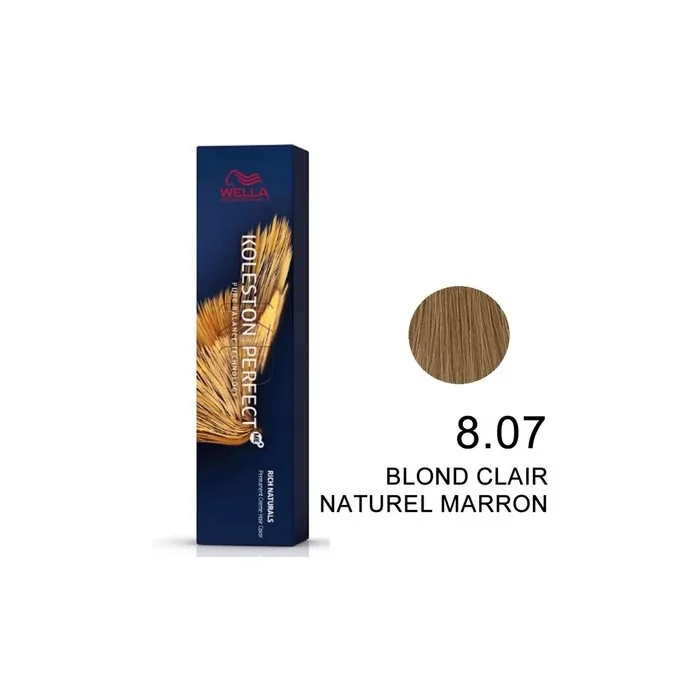 Koleston Perfect Pure Naturals 807 Cold Light Blonde Hair Coloring