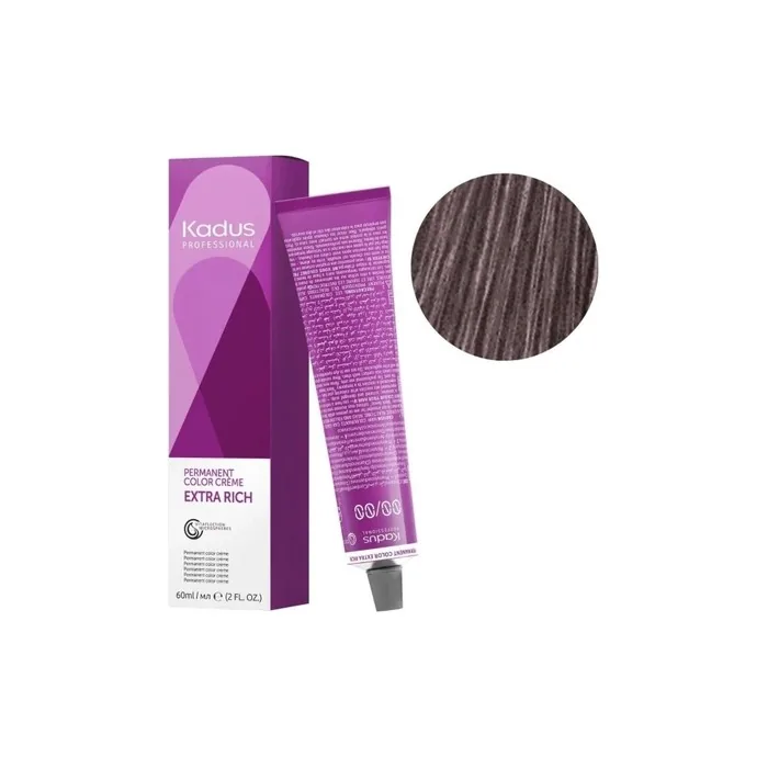 Kadus Permanent Hair Color 60ml 7/16 Ash Violet Blonde