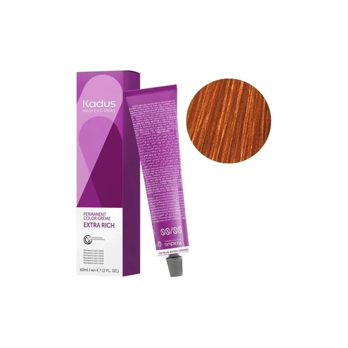 Kadus Permanent Hair Color 60ml 7/43 Golden Copper Blonde