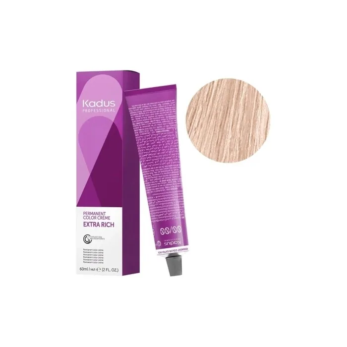 Kadus Permanent Hair Color 60ml 10/96 Very Light Smoky Violet Blonde
