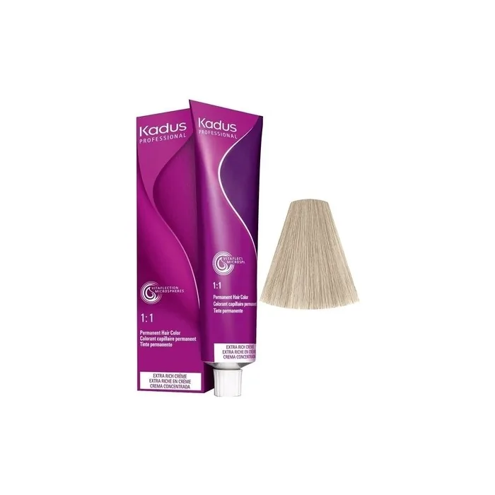 Kadus Professional Permanent Color Hair Dye Lightest Blonde Pearl 108 60 Ml