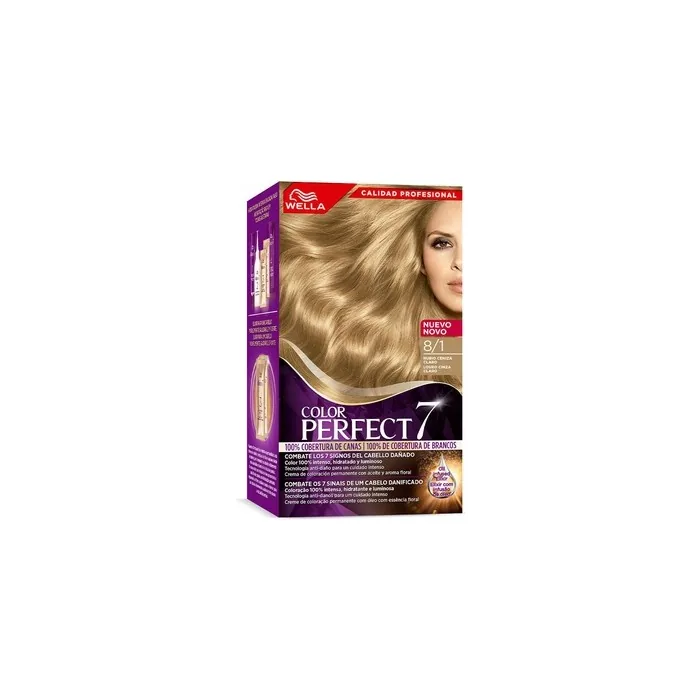 Wella Color Perfect 7 100 Percent Gray Coverage Light Ash Blonde #8/1
