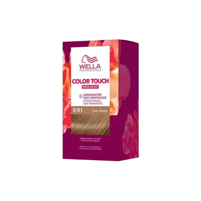 Wella Professionals Color Touch Demi Permanent Hair Colour without Ammonia 130ml 8/81 Pearl Blonde with Hair Mask