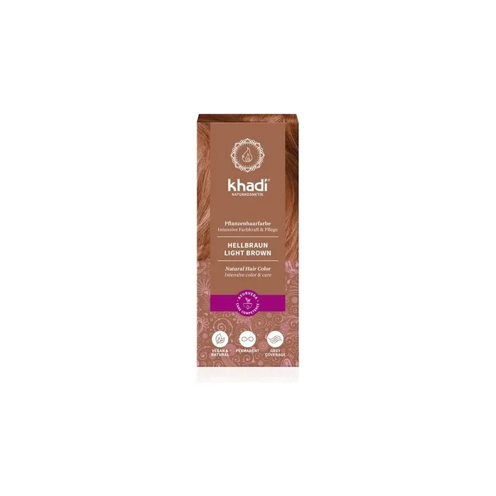 Khadi Herbal Hair Dye Light Chestnut 100g